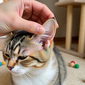 cat ear cleaning